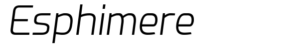 Esphimere font preview